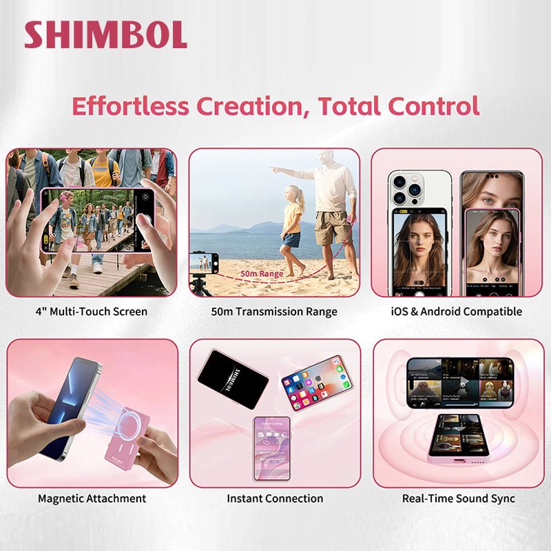 P4 Touch Screen Selfie Monitor - Shimbol TechShimbol TechShimbol TechP4 4" Touch Screen Selfie Monitor